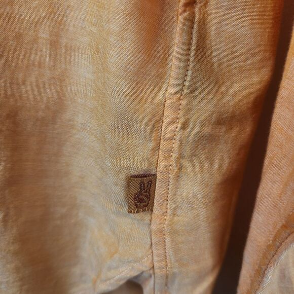 NEW John Varvatos Mandarin Orange Long Sleeve Button Down Shirt Large - Picture 5 of 7